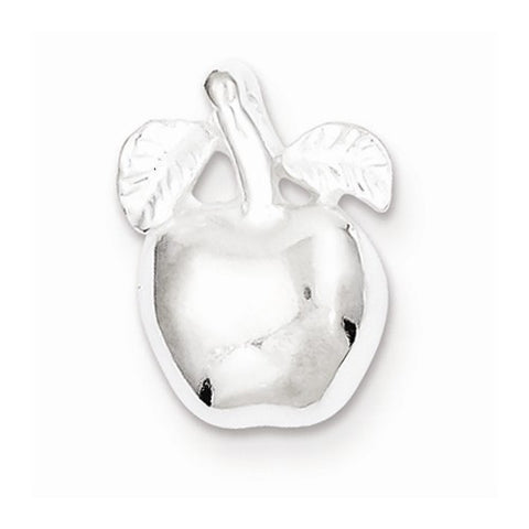 Sterling Silver Apple Pendant, Pendants for Necklace