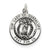Our Lady Of Guadalupe Medal; Charm in Sterling Silver