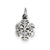 Antique Snowflake Charm in Sterling Silver