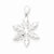 Sterling Silver Diamond Cut Snowflake Pendant, Pendants for Necklace