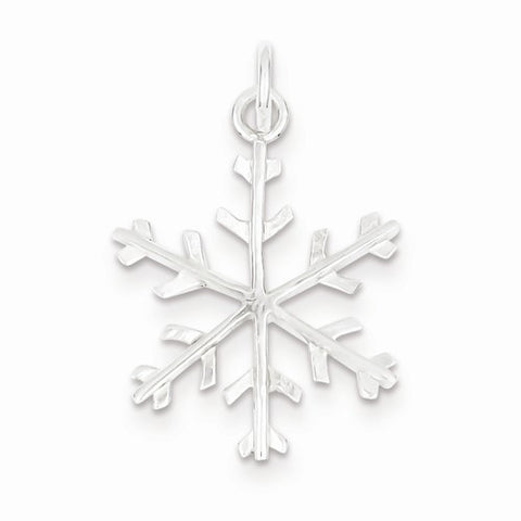 Sterling Silver Snowflake Pendant, Classy Pendants for Necklace