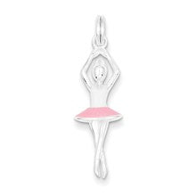 Sterling Silver Enamel Ballerina Charm hide-image