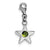 Sterling Silver August CZ Birthstone Star Charm hide-image