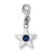 Sterling Silver September CZ Birthstone Star Charm hide-image