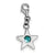 Sterling Silver December CZ Birthstone Star Charm hide-image
