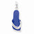 Sterling Silver Blue Enameled Flip-Flop Charm hide-image