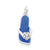 Sterling Silver Blue Enamel Flip Flop Charm hide-image
