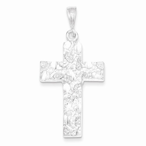 Sterling Silver Nugget Cross pendant, Delightful Pendants for Necklace