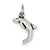 Sterling Silver Antiqued Dolphin Charm hide-image