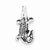 Sterling Silver Antiqued Alligator Pendant, Pendants for Necklace