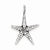 Sterling Silver Antiqued Starfish pendant, Dazzling Pendants for Necklace