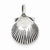 Sterling Silver Antiqued Sea Shell Pendant, Pendants for Necklace