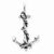 Sterling Silver 3-D Antiqued Anchor and Rope pendant, Beautiful Pendants for Necklace
