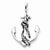 Sterling Silver Antiqued Anchor and Rope pendant, Delightful Pendants for Necklace
