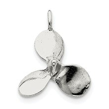Sterling Silver 3-D Antiqued Large Boat Propeller Charm hide-image