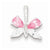 Sterling Silver Pink and Clear CZ Butterfly Pendant, Pendants for Necklace