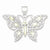 Sterling Silver Mother of Pearl Fancy Butterfly Pendant, Pendants for Necklace