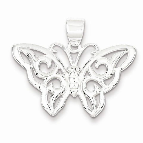 Sterling Silver Butterfly pendant, Dazzling Pendants for Necklace