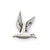 Antiqued Seagull Charm in Sterling Silver