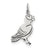 Sterling Silver Antiqued Parrot Charm hide-image