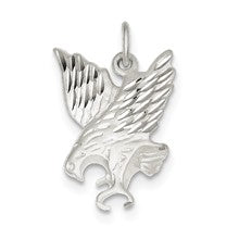 Sterling Silver Diamond Cut Eagle Charm hide-image