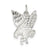 Sterling Silver Diamond Cut Eagle Charm hide-image