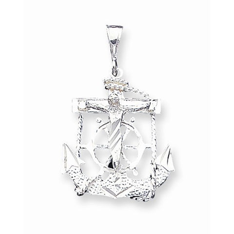 Sterling Silver Mariner Cross pendant, Pretty Pendants for Necklace