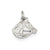 Horse Head with Bridle Charm in Sterling Silver