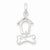 Sterling Silver Doghouse Pendant, Pendants for Necklace