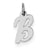 Sterling Silver Small Script Initial B Charm hide-image