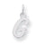 Sterling Silver Small Script Initial G Charm hide-image