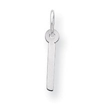 Sterling Silver Small Slanted Block Initial I Charm hide-image