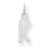 Sterling Silver Small Slanted Block Initial K Charm hide-image