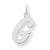 Sterling Silver Medium Script Initial G Charm hide-image