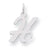Sterling Silver Medium Script Initial H Charm hide-image