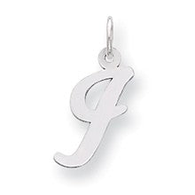 Sterling Silver Medium Script Initial I Charm hide-image