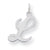 Sterling Silver Medium Script Initial L Charm hide-image