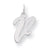 Sterling Silver Medium Script Initial V Charm hide-image