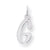 Sterling Silver Medium Slanted Block Initial G Charm hide-image