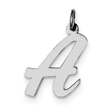 Sterling Silver Large Script Initial A Charm hide-image