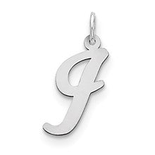 Sterling Silver Large Script Initial I Charm hide-image