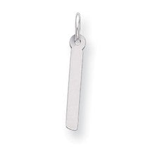 Sterling Silver Large Slanted Block Initial I Charm hide-image