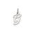Small Fancy Script Initial G Charm in Sterling Silver