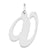 Sterling Silver Large Fancy Script Initial V Charm hide-image