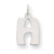 Sterling Silver Bubble Block Initial H Charm hide-image