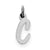 Sterling Silver Small Initial C Charm hide-image