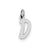 Small Initial D Charm in Sterling Silver