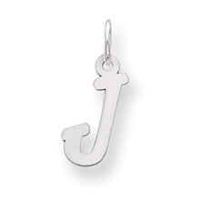 Sterling Silver Small Initial J Charm hide-image