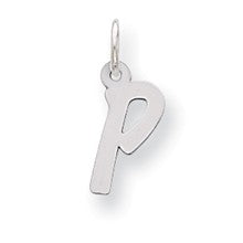 Sterling Silver Small Initial P Charm hide-image