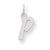Sterling Silver Small Initial P Charm hide-image